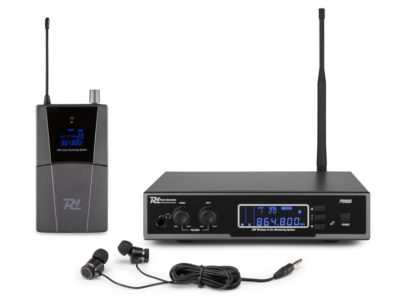 PD 179001 Power Dynamics PD800 Sistema de monitor In Ear UHF